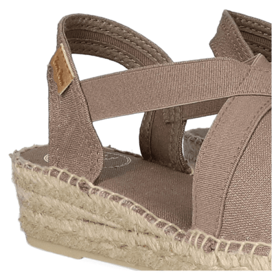 Verona Dames Espadrilles Taupe