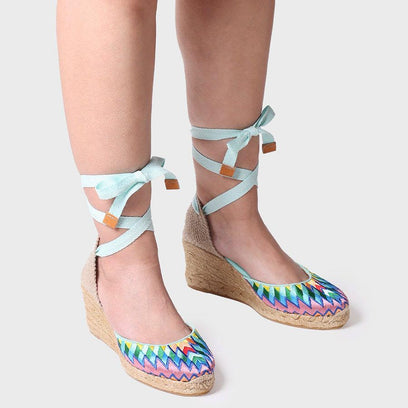 Lolita Canvas Dames Espadrilles Rainbow