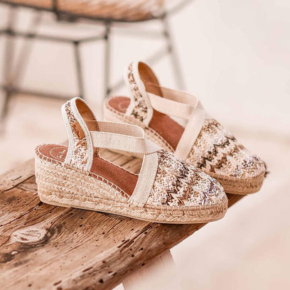 Terra-HK Raffia Dames Espadrilles Marro