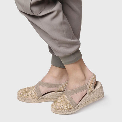 Terra-HK Raffia Dames Espadrilles Natural