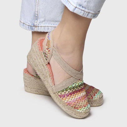 Terra-NZ Raffia Dames Espadrilles Multi