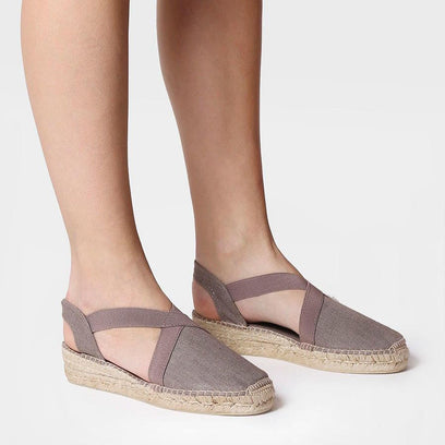 Verona Dames Espadrilles Taupe