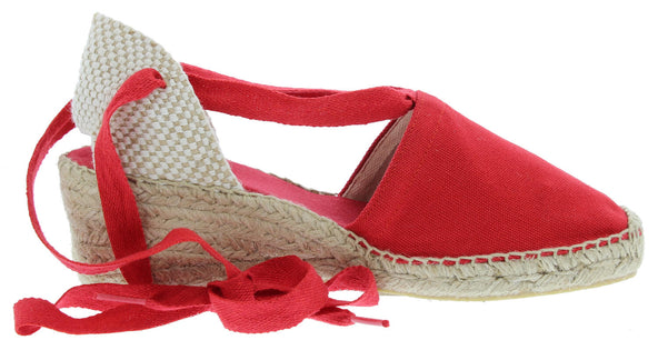 Valencia Dames Espadrilles Vermell